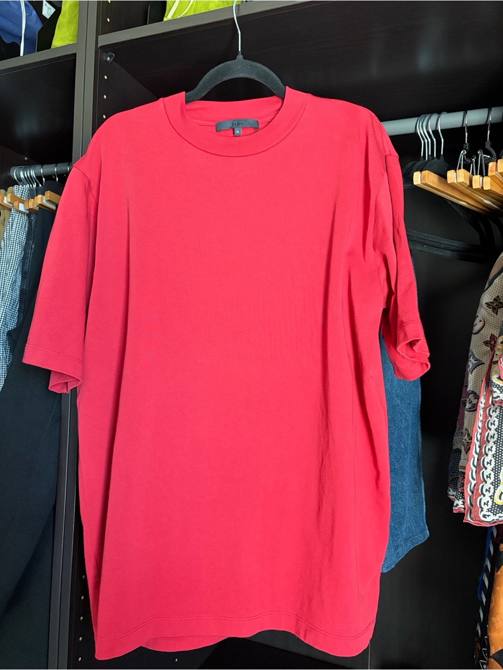 Tibi Perfect Unisex T-Shirt- Red